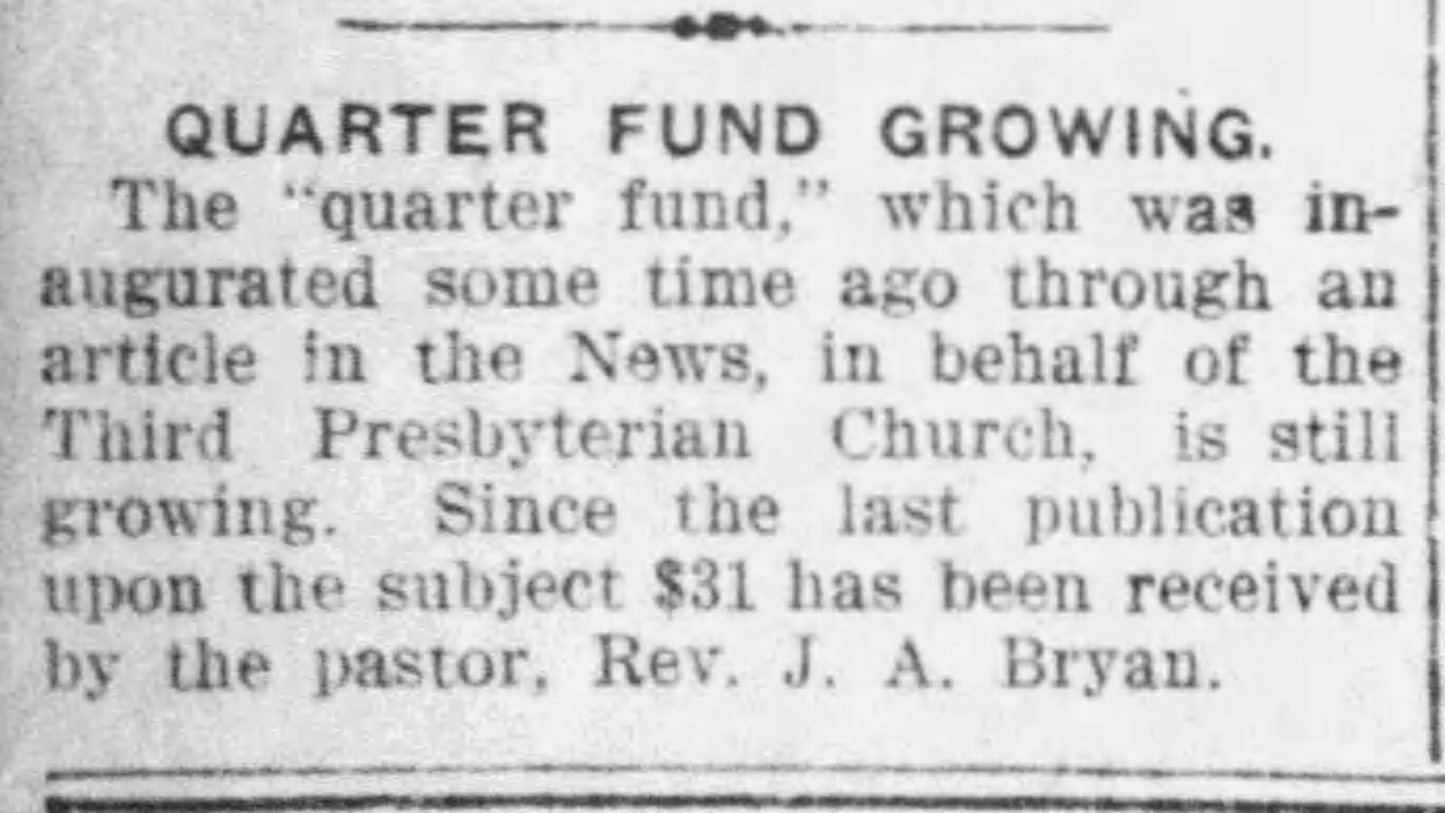 Quarter Fund Growing